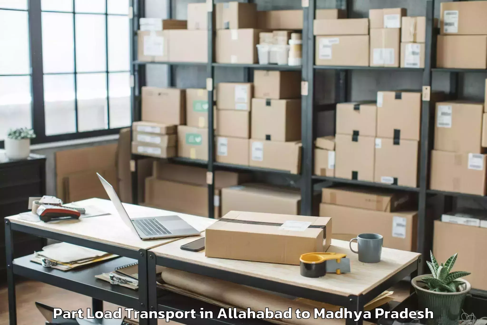 Affordable Allahabad to Agar Part Load Transport